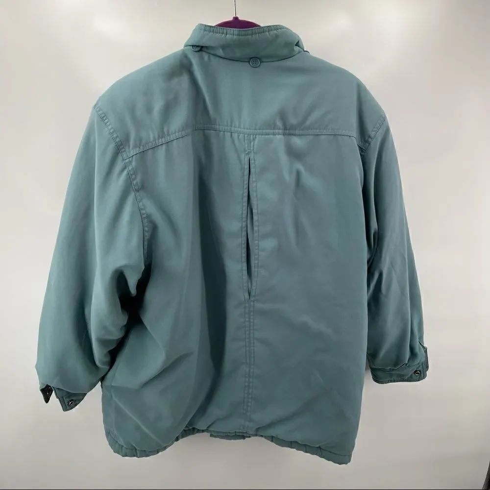 Bromley Sport Thermoloft teal puffer jacket medium petite winter jacket coat M - Picture 13 of 14